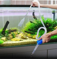 aquarium fish tank siphon tube vacuum water swap shphon pump siphon gravel cleaner fish tank filter water exchange tools