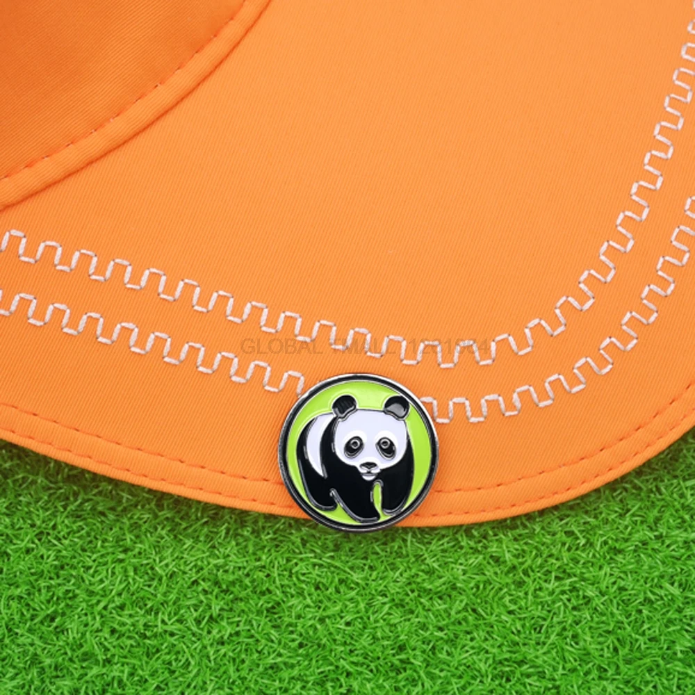 Панда мяч для гольфа маркер аксессуары 1 шт. с зажимами крышек сплав прекрасный