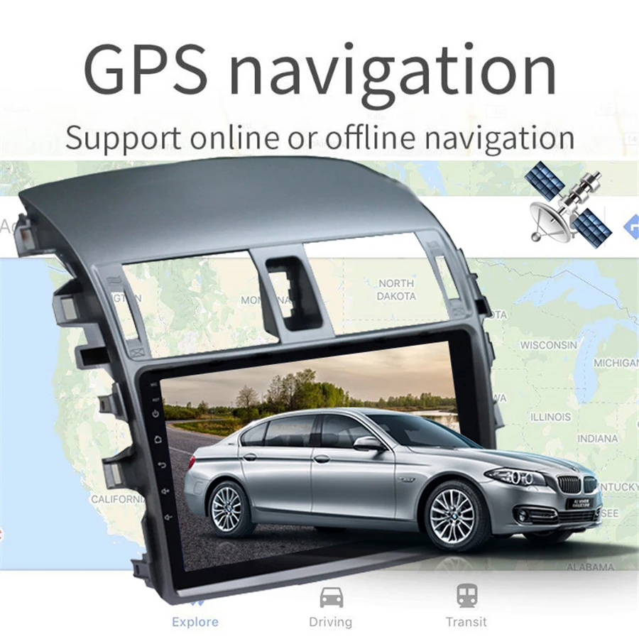 9 дюймовый Android 0 автомобильный радиоприемник мультимедийный плеер GPS-навигация RAM