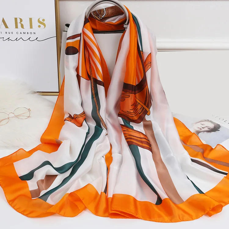 Женский шарф со звездами для путешествий весна осень зима тонкий в западном