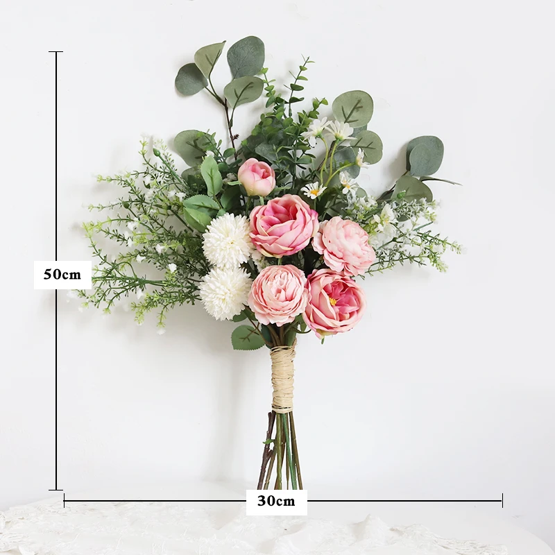 

Wedding Bouquet Flowers Marriage Accessories Small Bridal Bouquets Silk Roses Wedding Bouquets for Bridesmaids Decoration