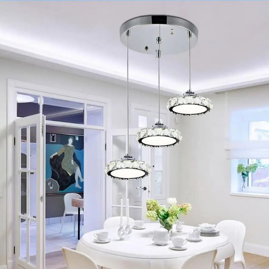 

New High-power 12/36W led Ceiling Lights led lamps Stainless steel K9 Crystal Ceiling lamps led lustre lighting Ceiling lamp