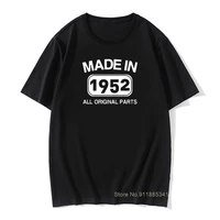 made in 1952 birthday men t shirt 69 years graphic design vintage cotton tshirts retro print father grandad tops tees