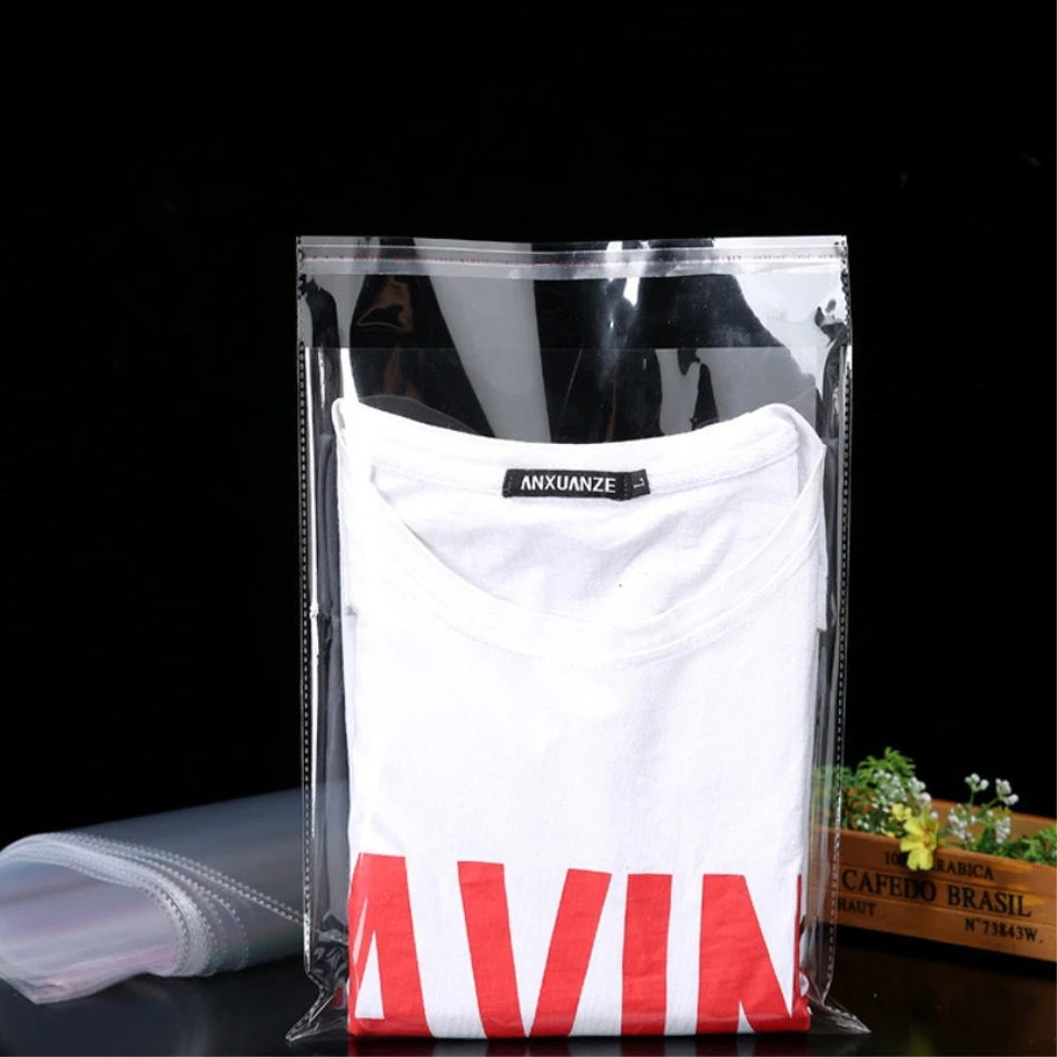 StoBag 100 шт 30*50 см прозрачный самоклеющийся Resealable Opp сумки для одежды прозрачная упаковка пластиковые пакеты Подарочная сумка целлофановая сумка