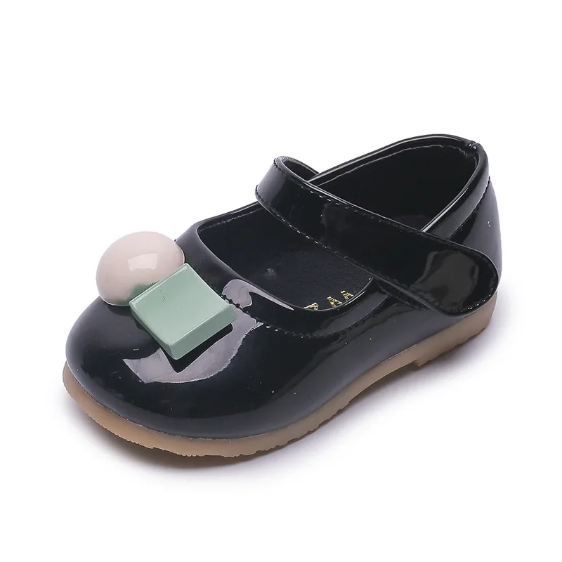 

2021 Spring Baby Girls Toddler Shoes Non-slip Soft Bottom Princess Shoes Fashion Outdoor Infant Leather Shoes