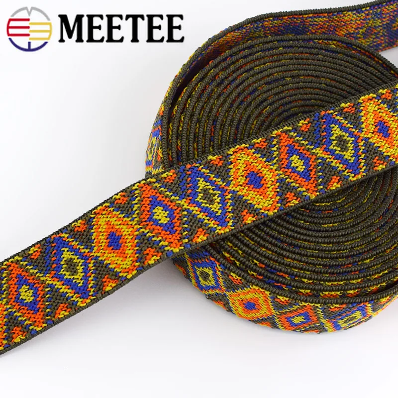 5/9 метров жаккардовые 25 мм эластичные ленты резинка для брюк поясные юбки сумки