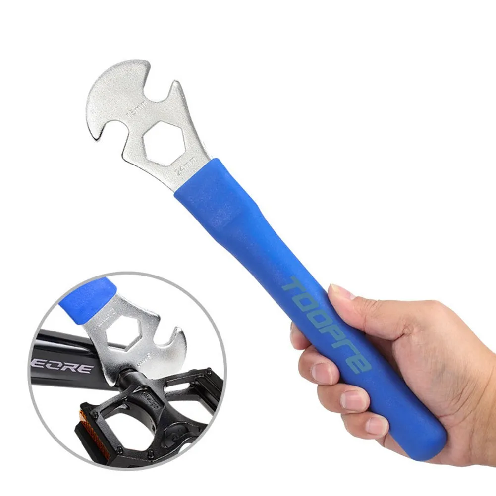 

High-Carbon Steel Bike Bicycle Pedal Wrench 15mm Pedal Disassembly Installation Tool MTB Road Bike Repair Spanner Tool Kit