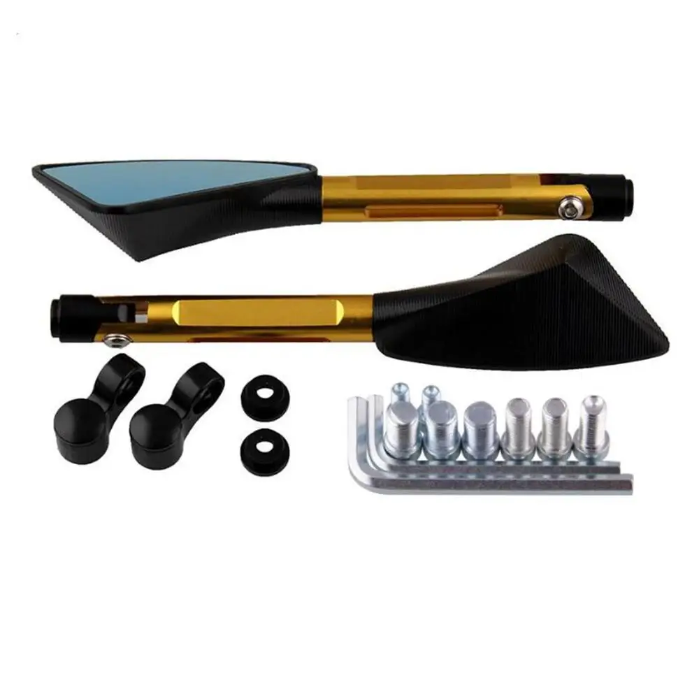 

Motorcycle Electric Vehicle Modified Parts CNC Triangle Rearview Mirror Motorcycle Side View Universal Mirror