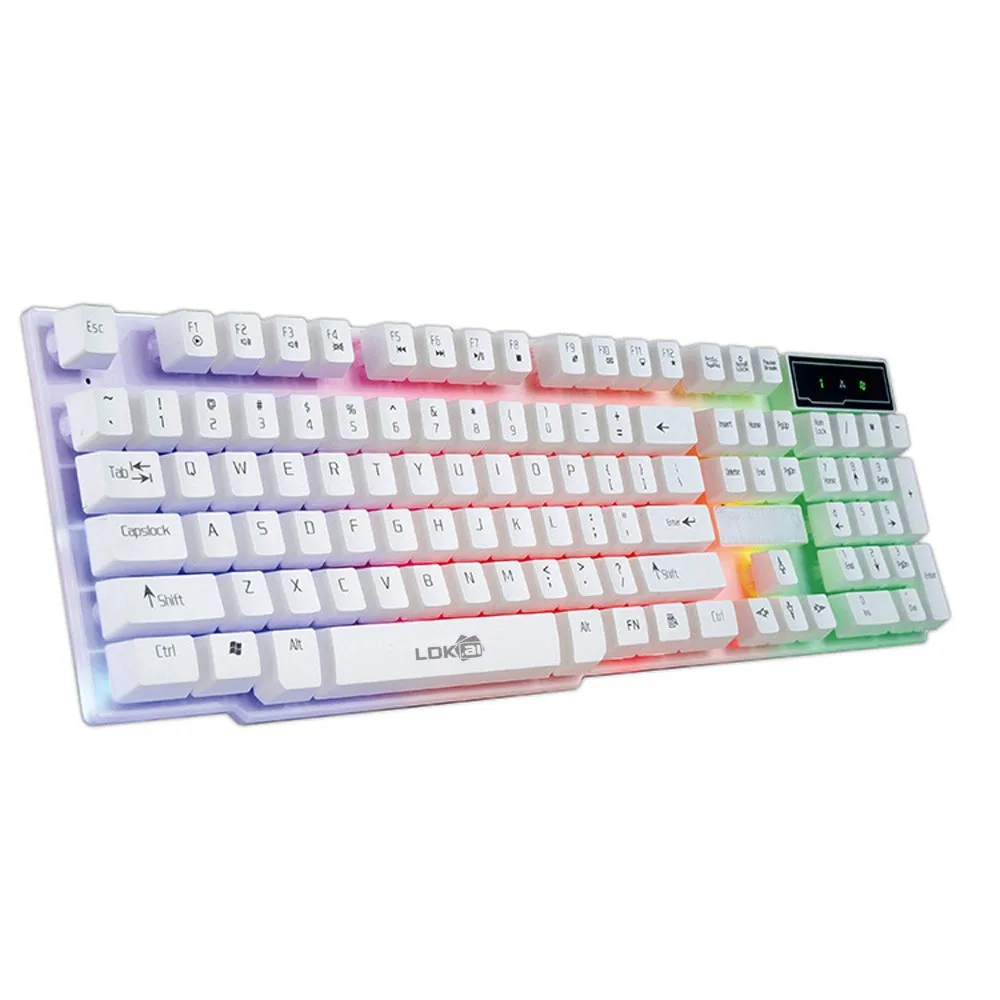 

Клавиатура игровая Механическая Проводная с RGB-подсветкой и 105 клавишами