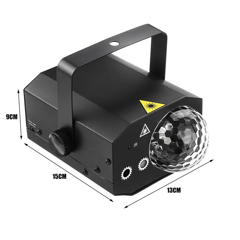 

RGB Stage Light Party Laser Light 16-in-1 Laser Projector Led Colorful DJ Music X-mas Festival Disco Show Dance DJ Club 90-240V