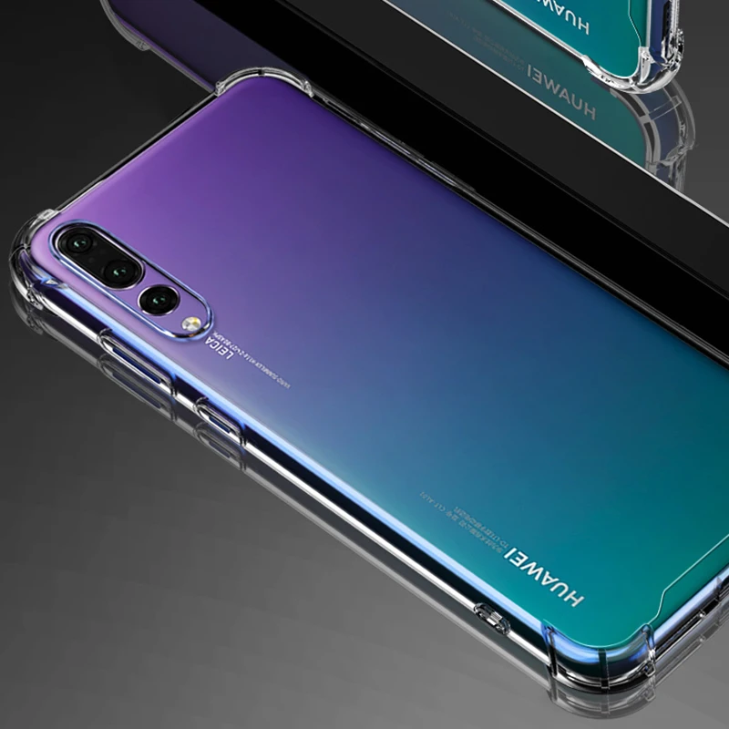 Мягкий ТПУ чехол для huawei P30 P20 Pro P10 Lite противоударный прозрачный силиконовый P Smart