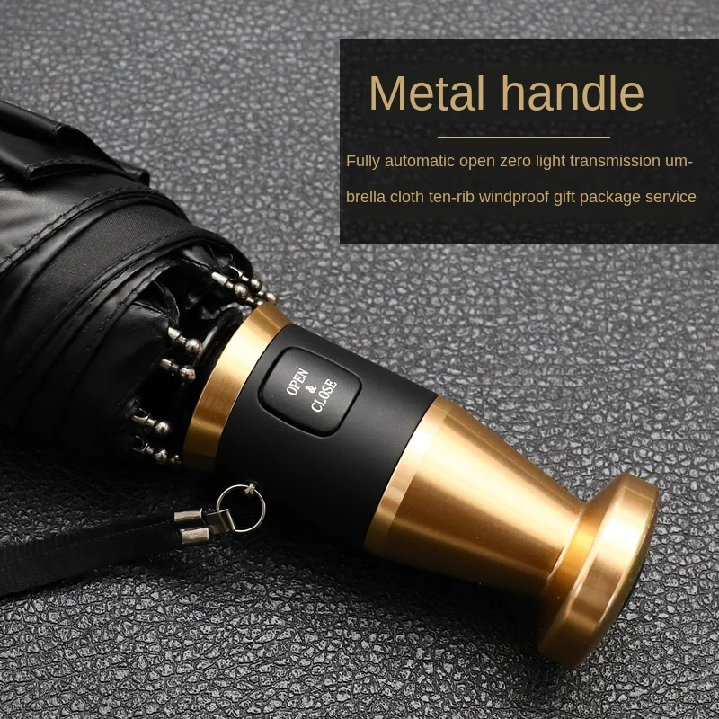 Роскошный немецкий полностью автоматический зонт Мужской Складной