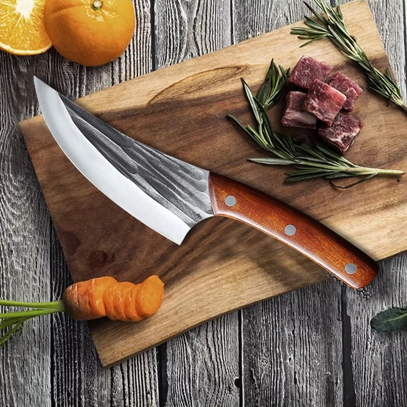 Кованый кухонный нож шеф-повар из нержавеющей стали резец для мяса шеф-повара