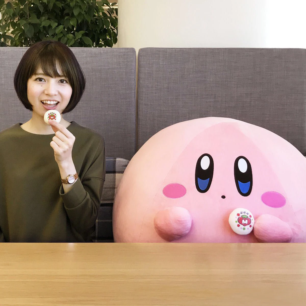 Аниме игра Brave Kirby милая розовая Плюшевая Кукла Kawaii мультяшное изображение мягкие игрушки Рождественский подарок коллекция украшений