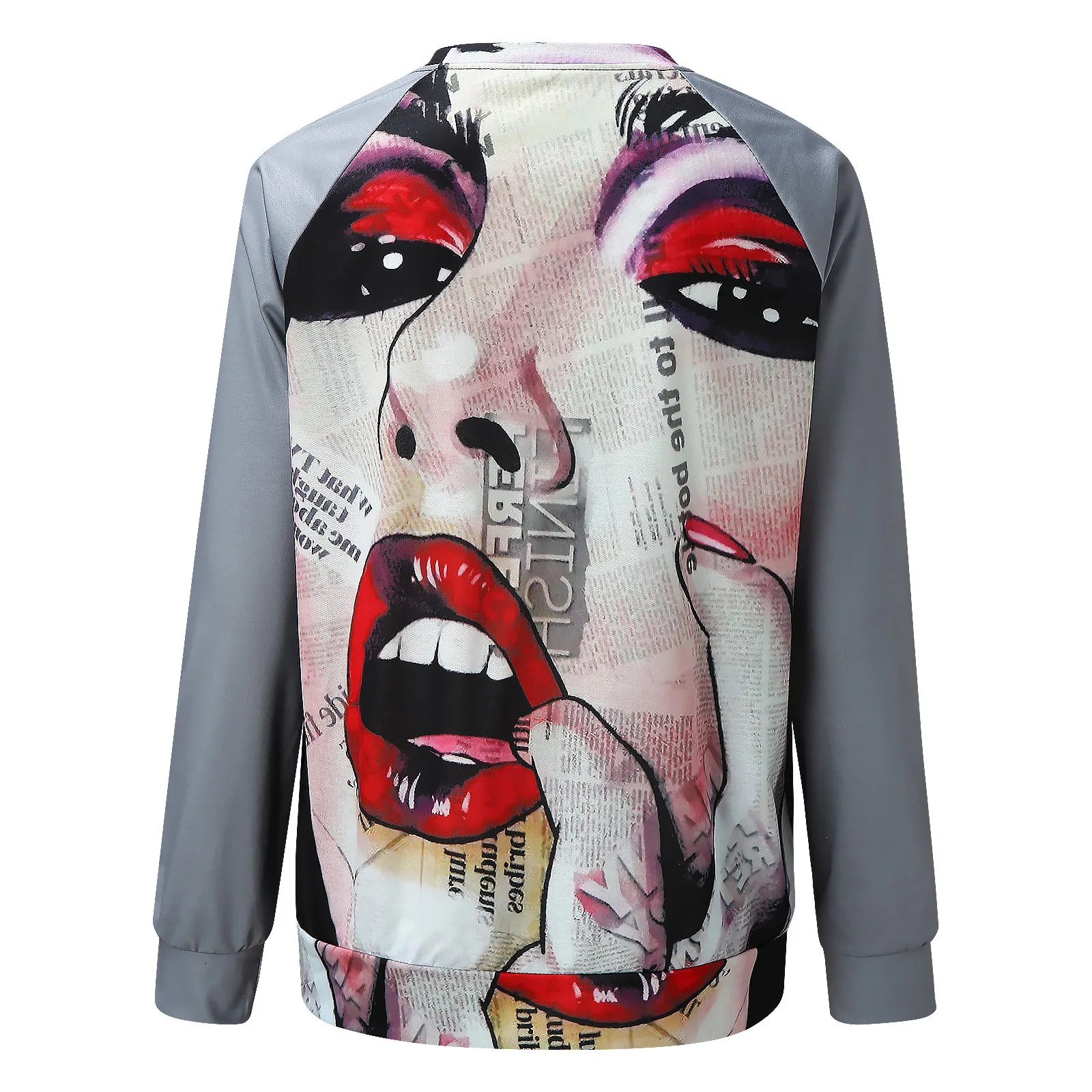 57# Plus Size Hoodies Women's Fashion Casual Print Sweatshirt Loose Sports Tops Pullover Sweatshirt Sudaderas Con Capucha