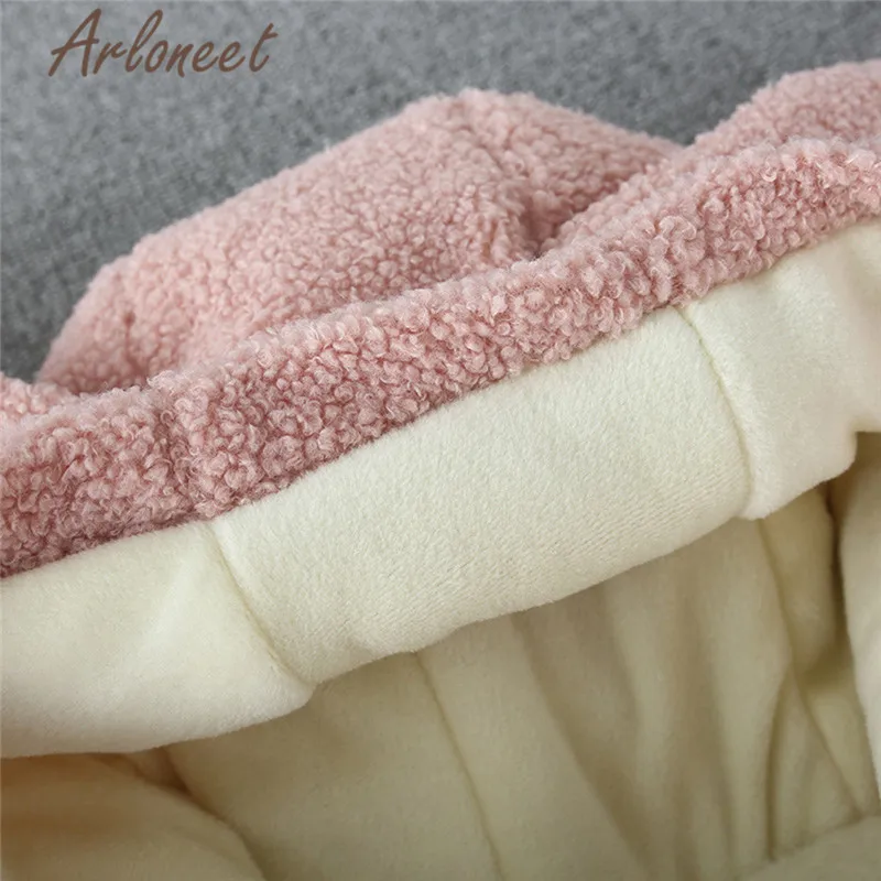 Детское пальто ARLONEET теплая зимняя плотная куртка для девочек свободная на молнии