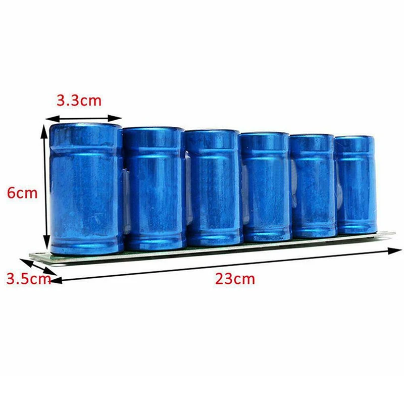 

1Set/6Pcs Farad Capacitor 2.7V 500F Super Capacitor with Protection Board PUO88