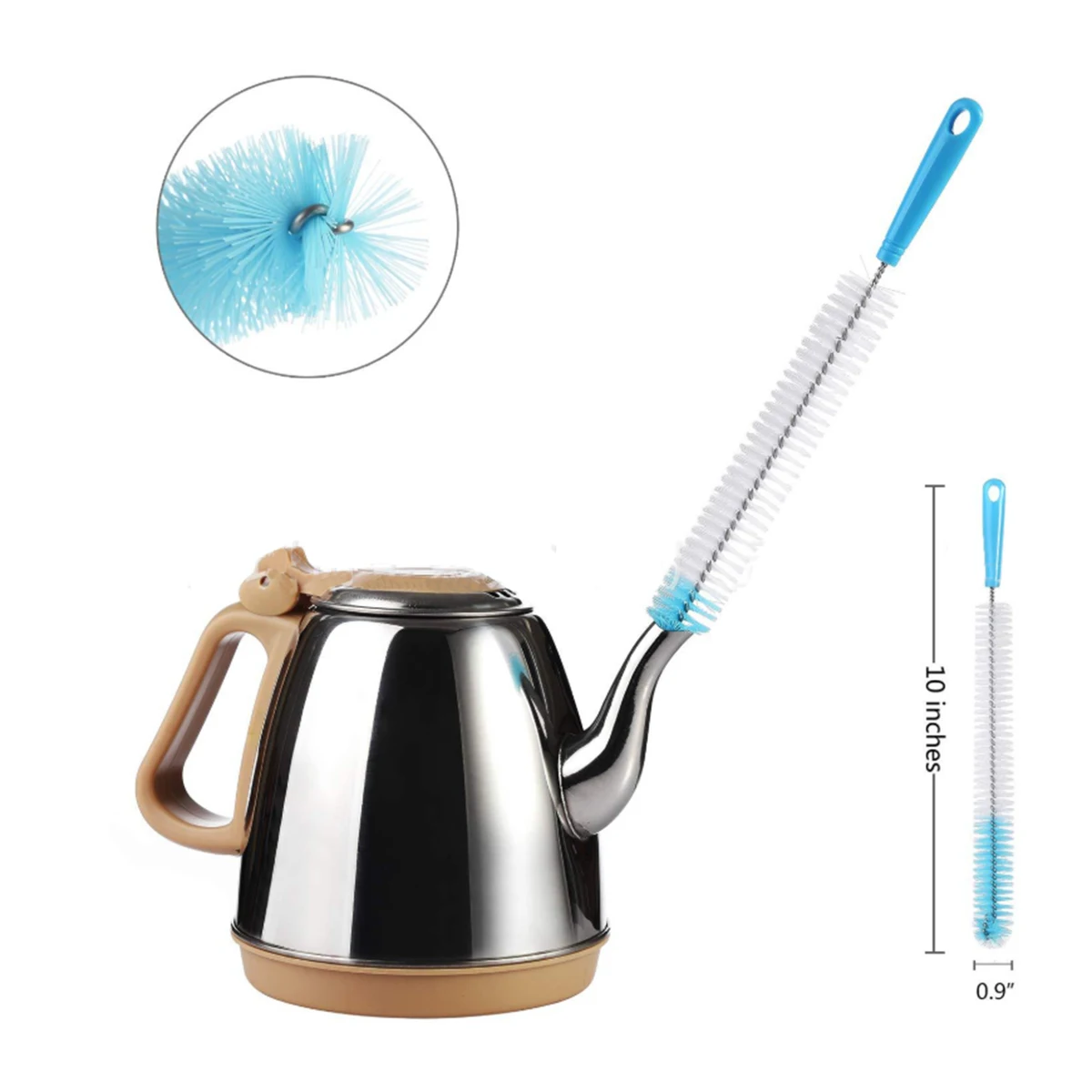 5 шт. ложки с длинной ручкой щетка для очистки комплекты Спортивная бутылка воды