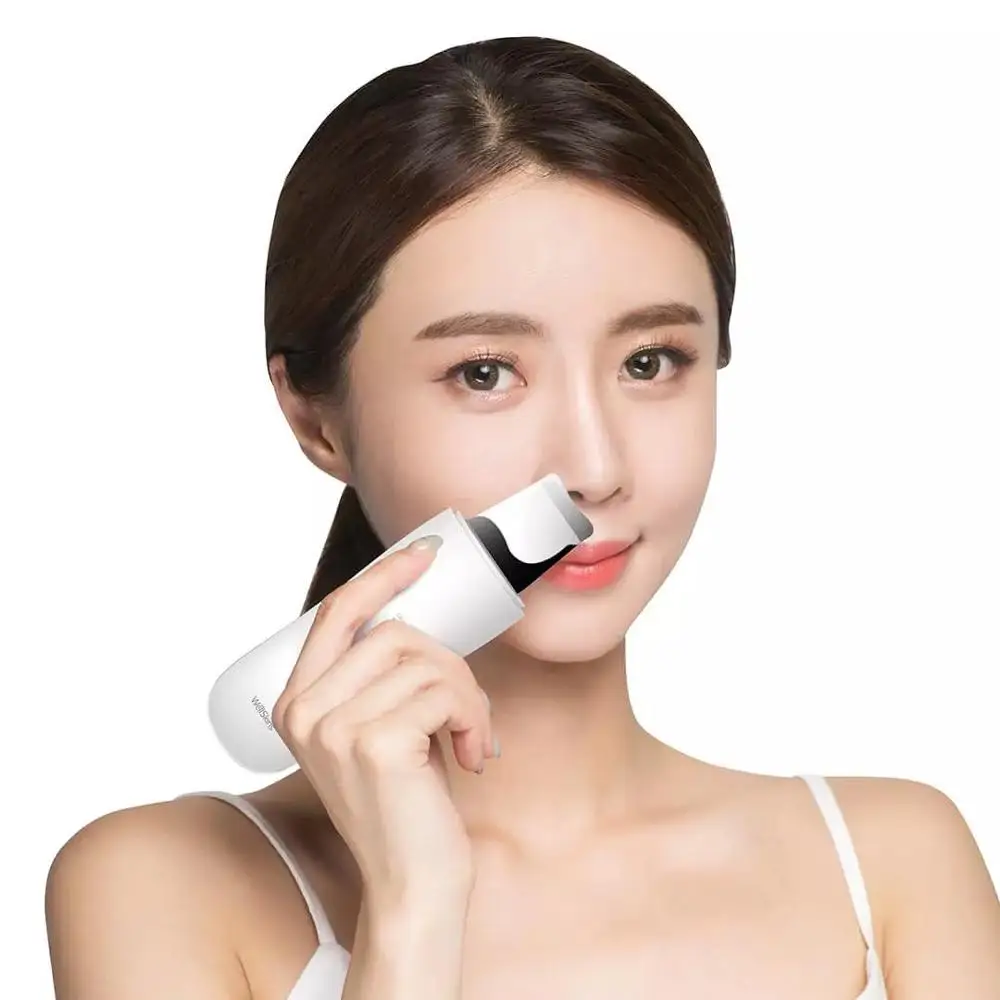 

Xiaomi Youpin WllSkins ultrasonic facial scrubber deep cleansing Face exfoliating skin care smart chip Beauty Instrument Device