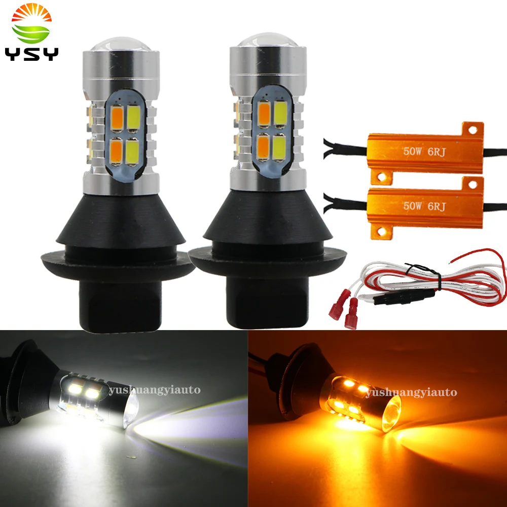

YSY ba15s BAU15S 1156 p21w py21w s25 20led T20 W21W WY21W 7440 свет дневного света + указатель поворота двухрежимный светодиодный светильник DRL