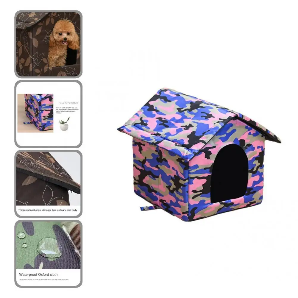 

Pet House Novel Foldable Pet Sleeping Winter Warm Bed House Delicate Fine Workmanship Pets Nest