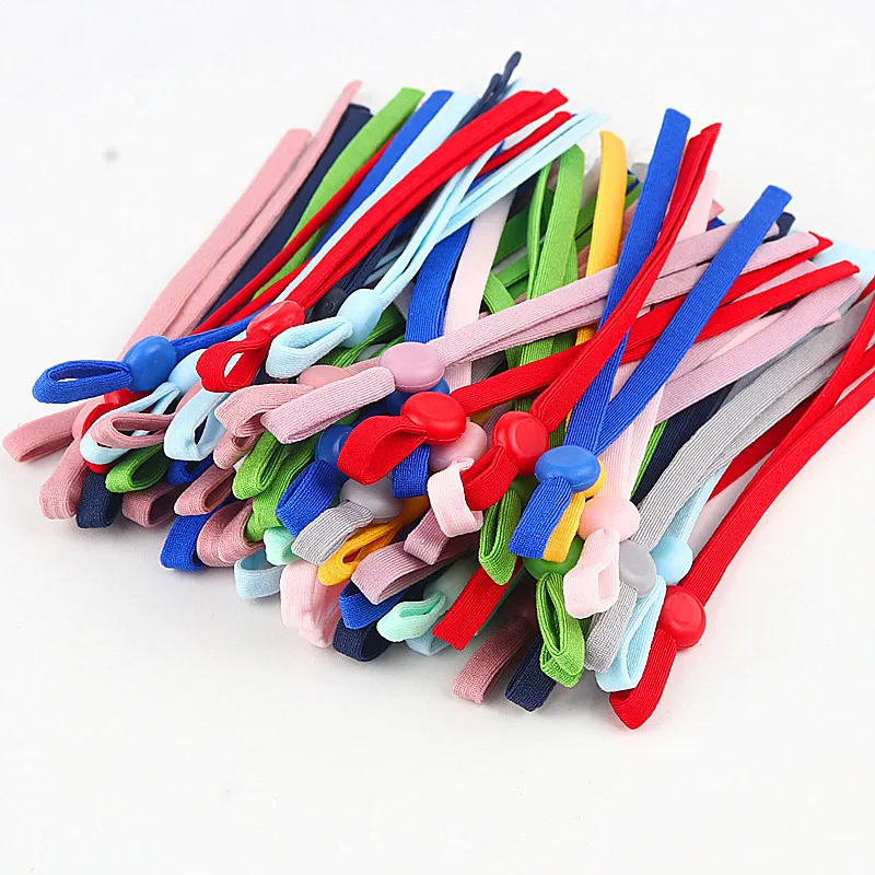 

100pcs Mask Sewing Elastic Band Rubber Rope Ear Hanging Rope Adjustable DIY 5mm Elastic Cord Sewing Mask Craft Accessories