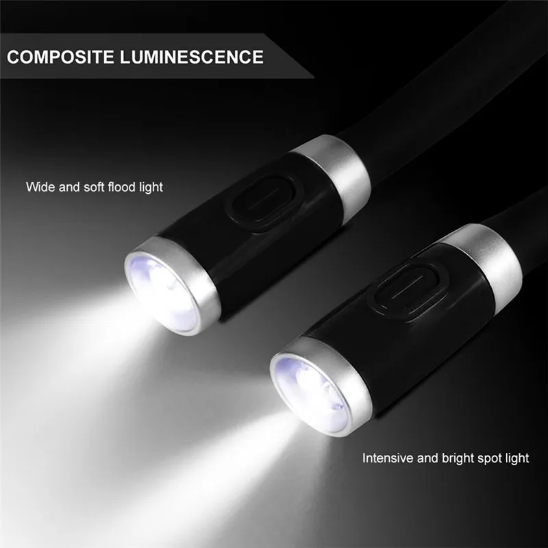 LEDGLE USB громкой связи Bluetooth гарнитура для авто лампа для чтения шеи книга светильник Перезаряжаемые светодиодный ночной Светильник s 5V 4 светодиодный бусины 3 Регулируемая Защита глаз лампе
