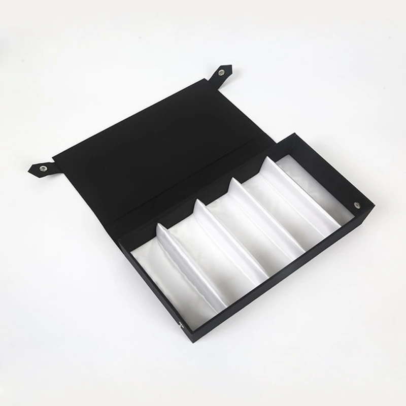 Черный 5 чеков витрина для очков Коробка Футляр солнцезащитных держатель