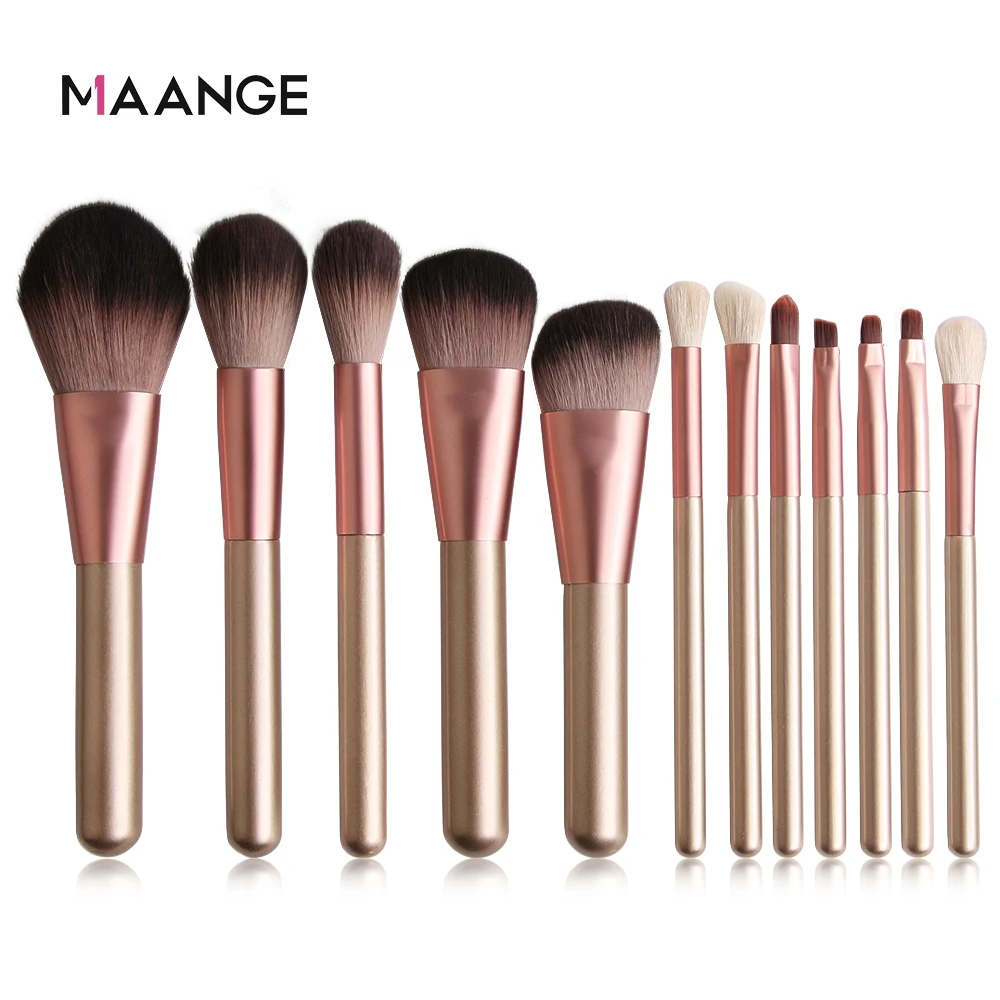 MAANGE 10/11/12 шт./компл. набор кистей для макияжа косметической основы пудра Румяна