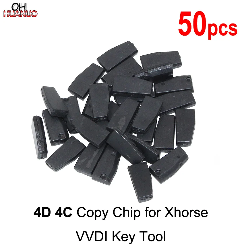 50 шт./лот 4D 4C Чип для Xhorse VVDI ключ инструмент транспондер Автомобильный чип|Ключ от