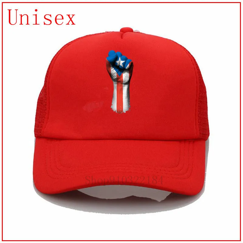 Флаг Пуэрто-Рико на поднятом сжатом Кулаке Кепка для мужчин шляпа шикарные шляпы