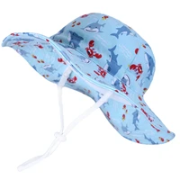 connectyle boys kids summer bucket sun hats adjustable cute cartoon pattern large brim upf 50 sun protection hat