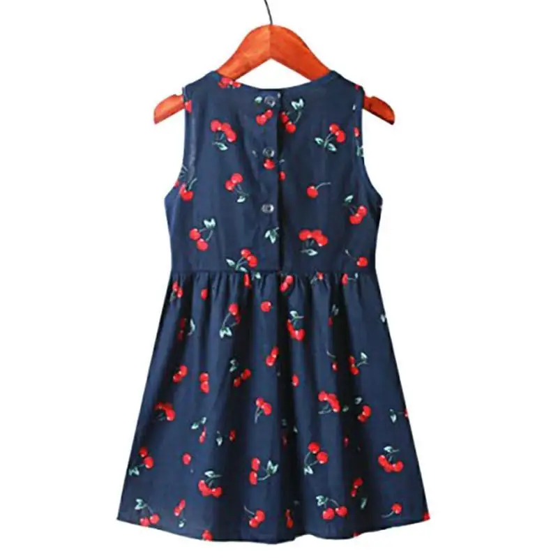 Цветочное платье для маленьких девочек Для детей на лето без рукавов отдыха