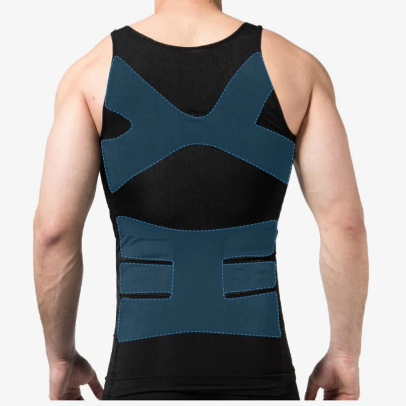 Men Body Shaper Slimming Abdominal Tank Tops Gynecomastia Underwear Compression Belly Chest Vest