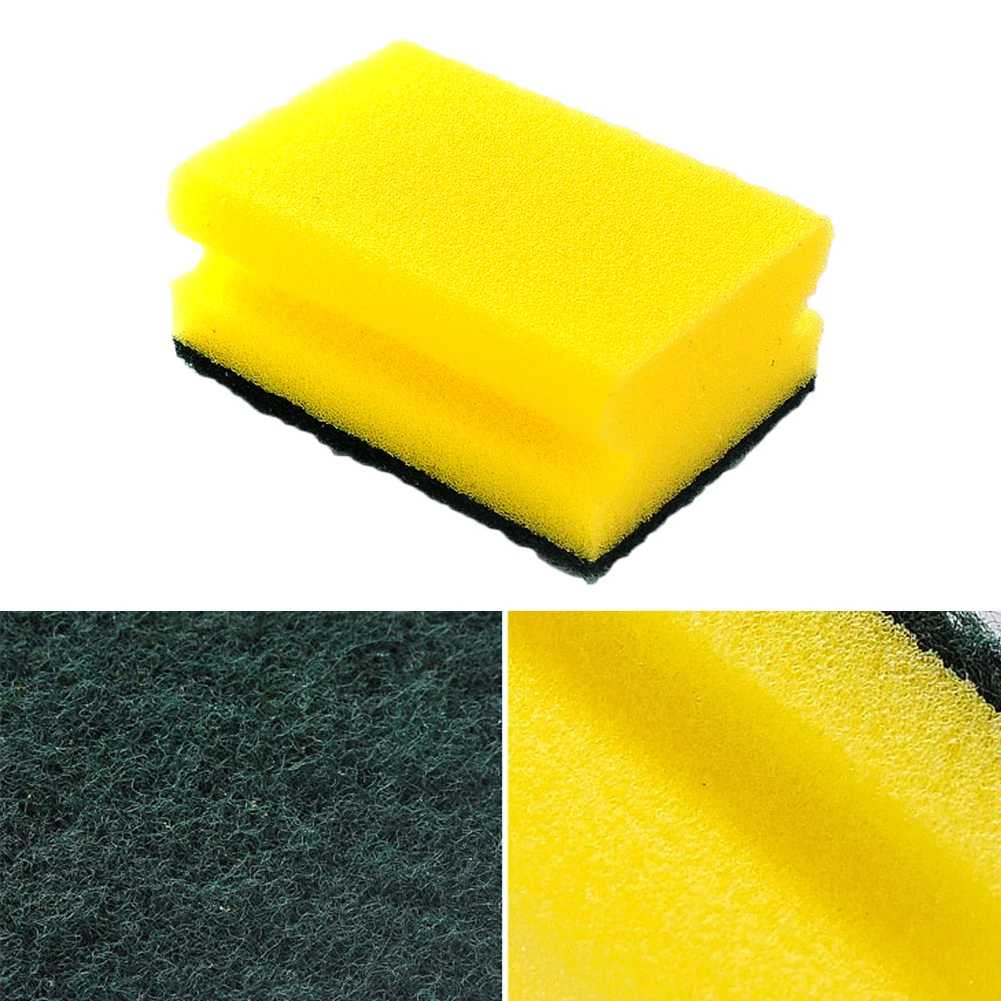 

5pcs Scouring Washing Kitchen Oil Remove Water Absorb Soft Double Sided Reusable Home Cleaning Sponge