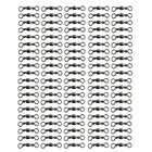 100 шт. вращающаяся баррель вращающаяся с твердым кольцом рыболовная приманка соединители Замена снасти для пресной морской рыбалки