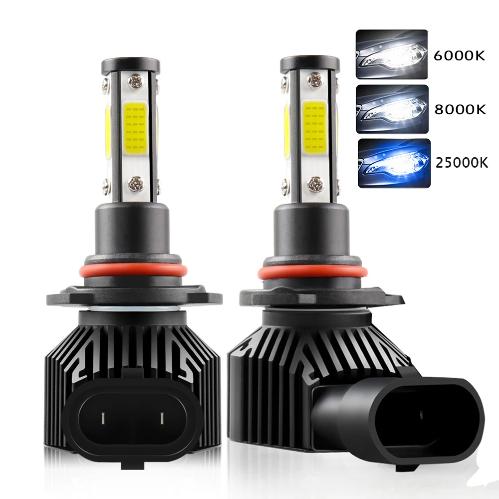 2Pcs 360 Degree LED 14000LM H7 H11 Bulb H1 H4 H8 H9 9005 HB3 9006 HB4 Auto Car Headlight 6000K Fog Light 12V | Автомобили и