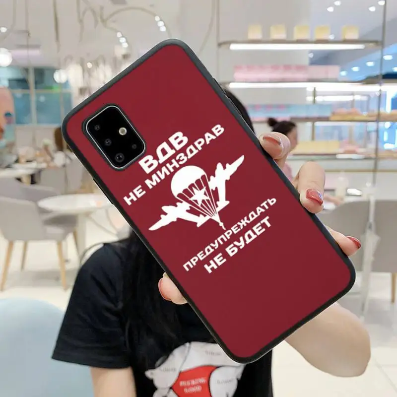 

ZFGHSHYQ Phone Cases For Samsung S9 10 20Plus Note 7 8 9 10 10plus Pro J8 M30 31 A30s A71 Russia Airborne
