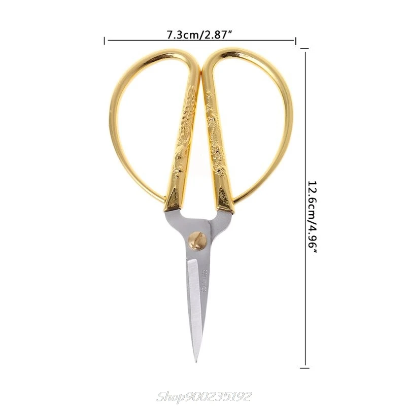 

New Gold Dragon Phoenix Bonsai Scissors Wedding Shears Home Office Cutting Tool Jy29 20 Dropship
