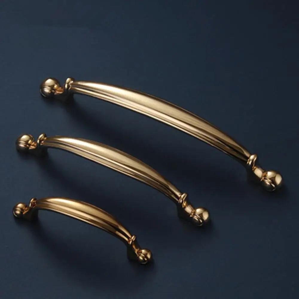 Европейская золотая ручка для шкафа ящика современный минималистичный