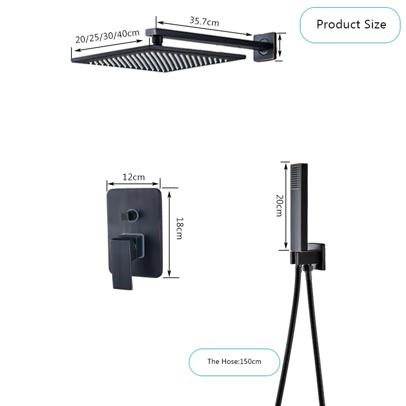 Wall Mounted Bathroom Shower Mixer Concealed Installation Faucet Embedded Box Control Valve System | Обустройство дома