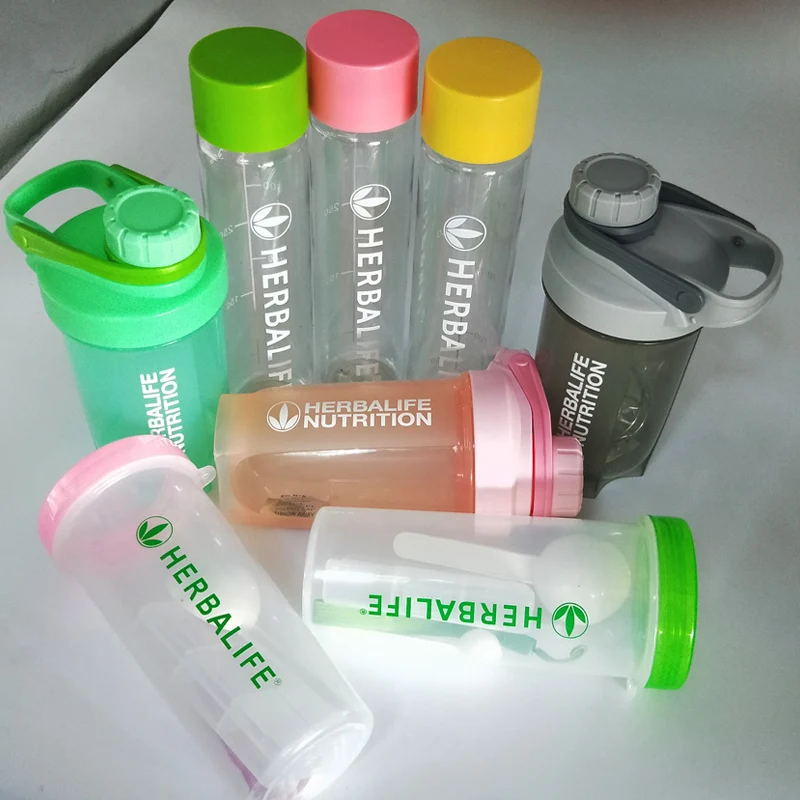 Пластиковая бутылка для воды Herbalife 5 конфет 500 мл портативная прозрачная