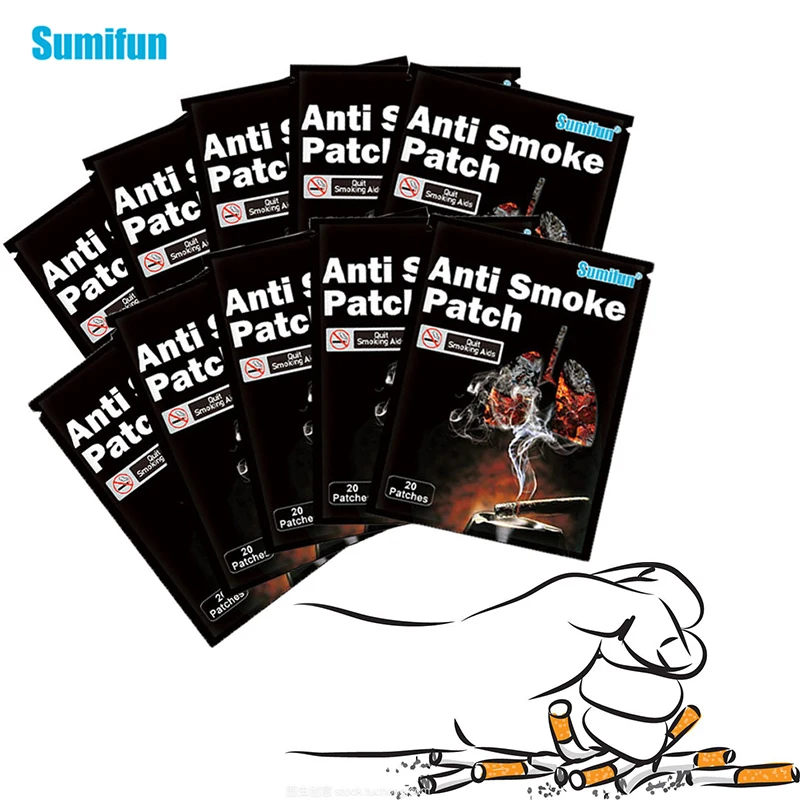 

Sumifun 20pcs/bag Natural Ingredient Stop Quit Patch Anti Smoke Cessation Pad Chinese Herbal Medical Plaster Health Care