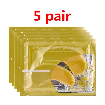style 13-5 Pair Кристальная коллагеновая маска для глаз, гелевые патчи для глаз, маска против морщин, маска для удаления темных кругов, увлажняющие маски для ухода за глазами, патчи - Цвет: style 13-5 Pair