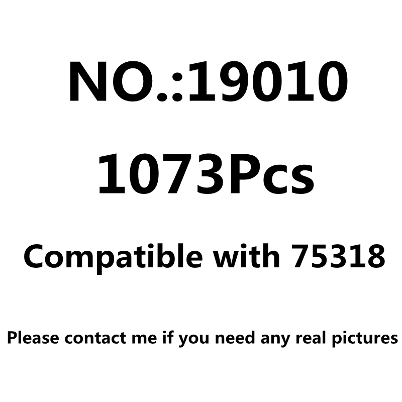 

In Stock Star Plan Model 19010 1073pcs The Child Christmas Gifts Birthday Toys Building Blocks Bricks 75318 75255 81099