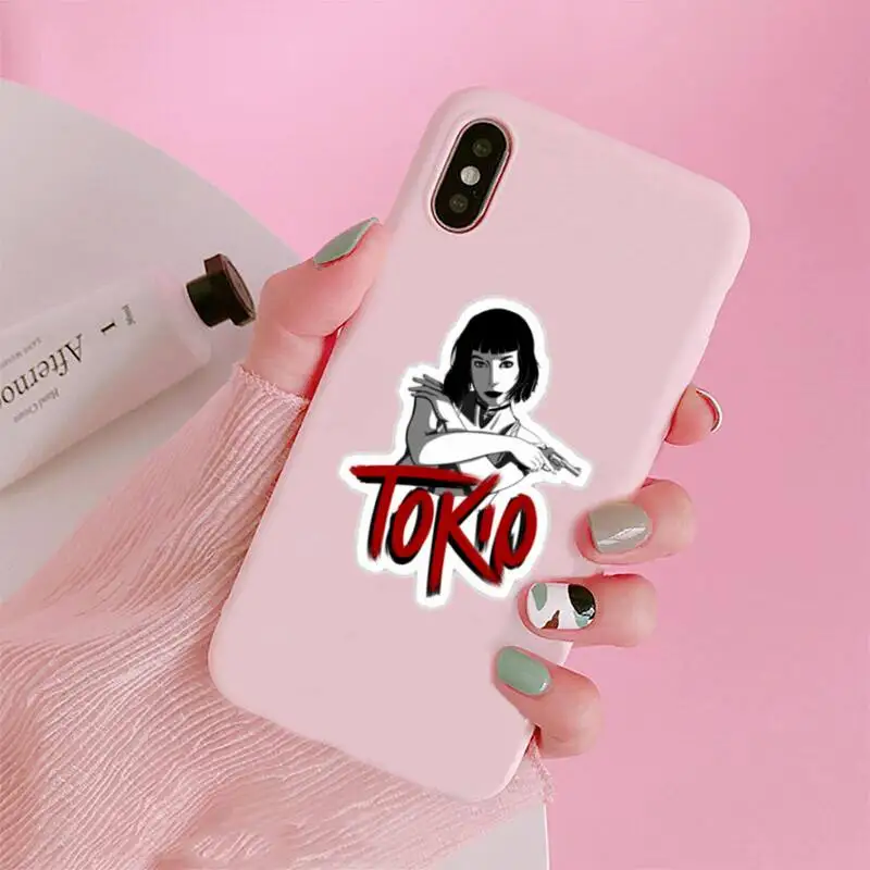 

Paper house Money Heist TV series Phone Case Candy Color for iPhone 6 7 8 11 12 s mini pro X XS XR MAX Plus