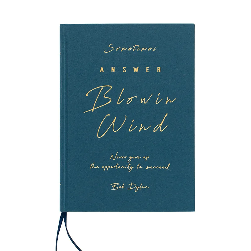 

134sheet/book A5 Cloth Hardcover Notebook Foil Letters Cover with Line Inner Pager Travelers Notepad Creative journal