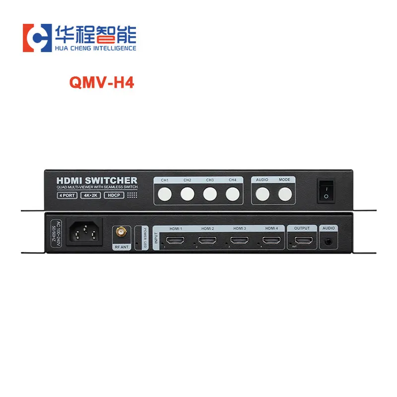 

AMS-QMV-H4 4K Quad Multi Viewer 4 в 1 Out, бесшовный переключатель PIP, разделитель экрана для сигнала HDMI