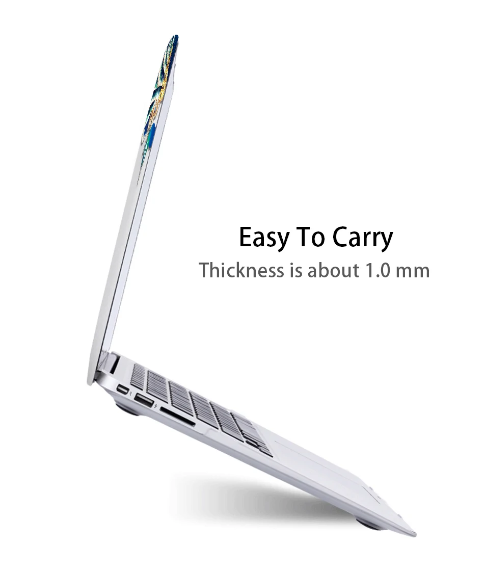 MTT Хрустальный чехол с перьями для Macbook Air Pro retina 11 12 13 15 дюймов с сенсорной панелью с принтом павлина Твердый Чехол 13,3 ''чехол для ноутбука