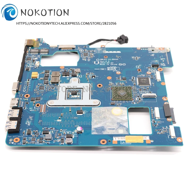 NOKOTION QMLE4 LA-8864P для Samsung NP365 NP365E5C NP355V5C материнская плата ноутбука разъем FS1 DDR3 полный